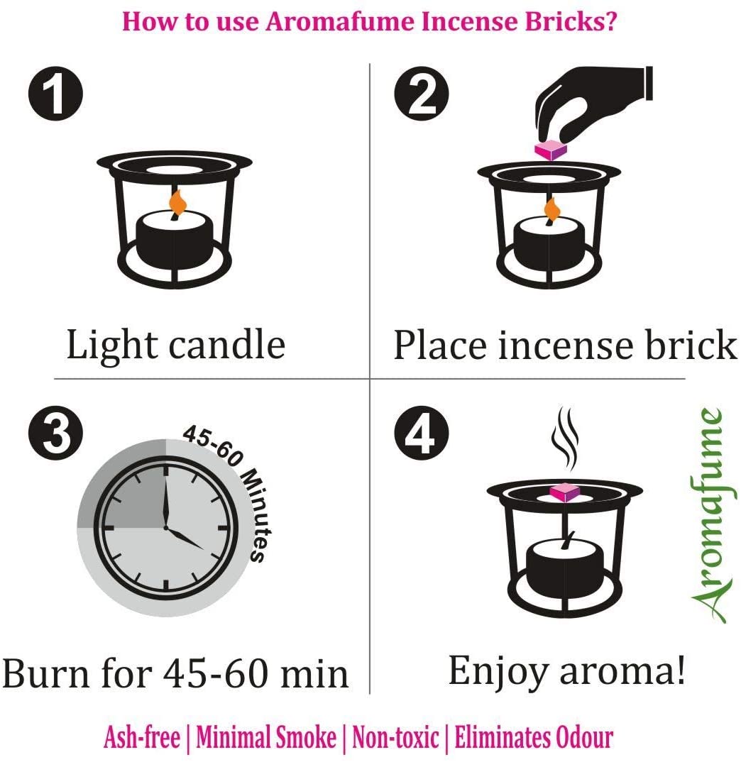 Aromafume incense bricks sample set + diffuser 