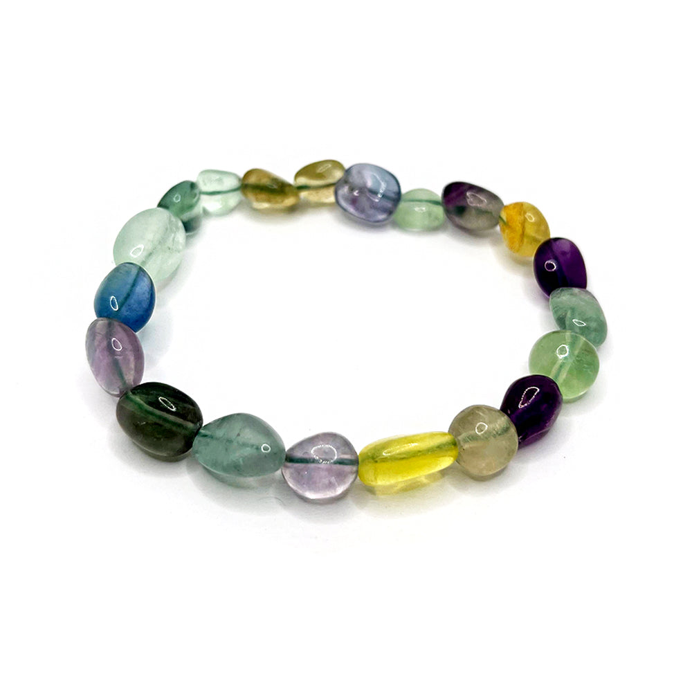 Stone Bracelet Fluorite 8-12mm