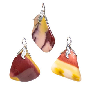 Kulons Mokaīts Brazīlija / Mookaite with metal eyelet 1.5cm - 3cm