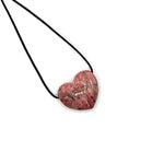 Ielādēt attēlu galerijas skatītājā, Kulons Rodonīts / Rhodonite Heart
